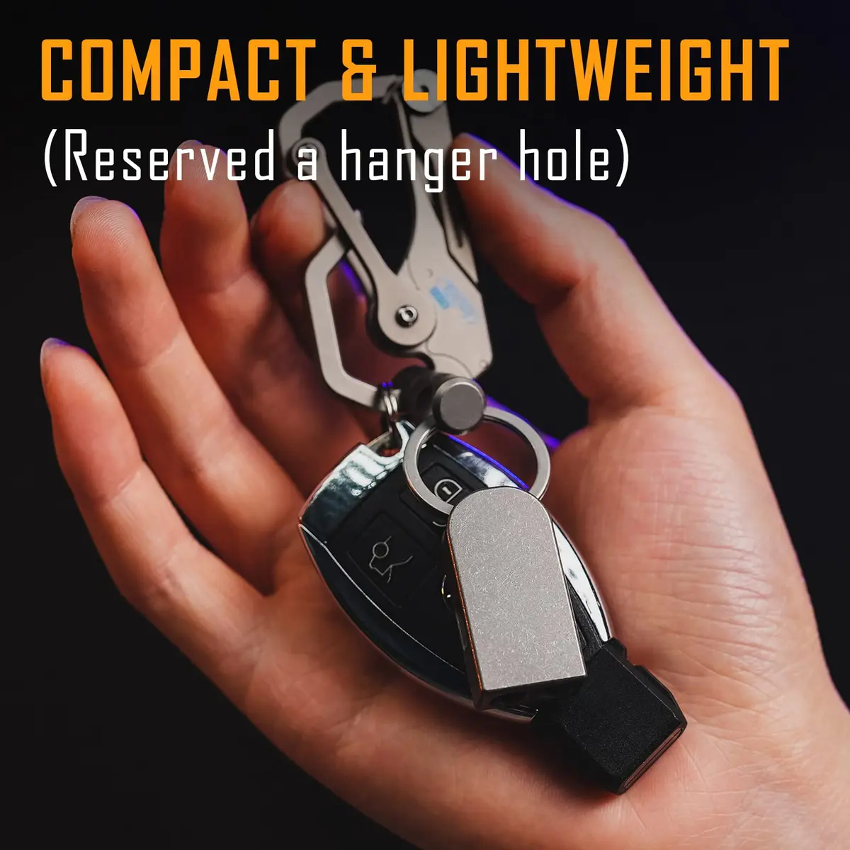 KeyUnity KA25M Titanium Emergency Whistle | Ball-Free Dual-Tube Design, 130dB, Lightweight & Corrosion-Resistant - view 4