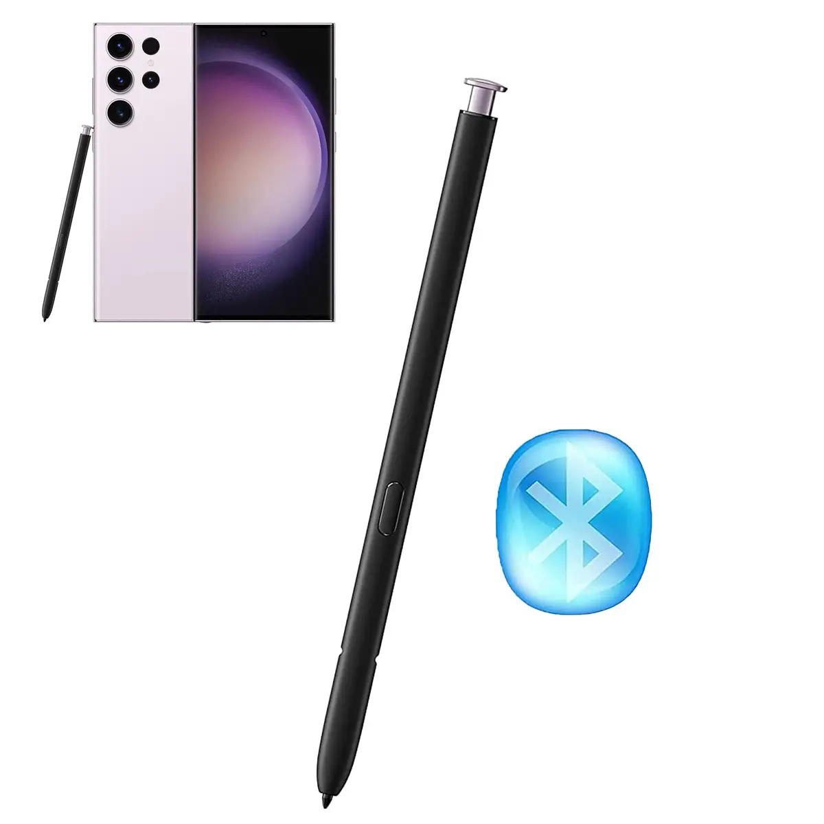 PCTC Lavender Galaxy S23 Ultra Stylus with Bluetooth Replacement for Samsung Galaxy S23 Ultra 5G S Pen, Purple - main product image