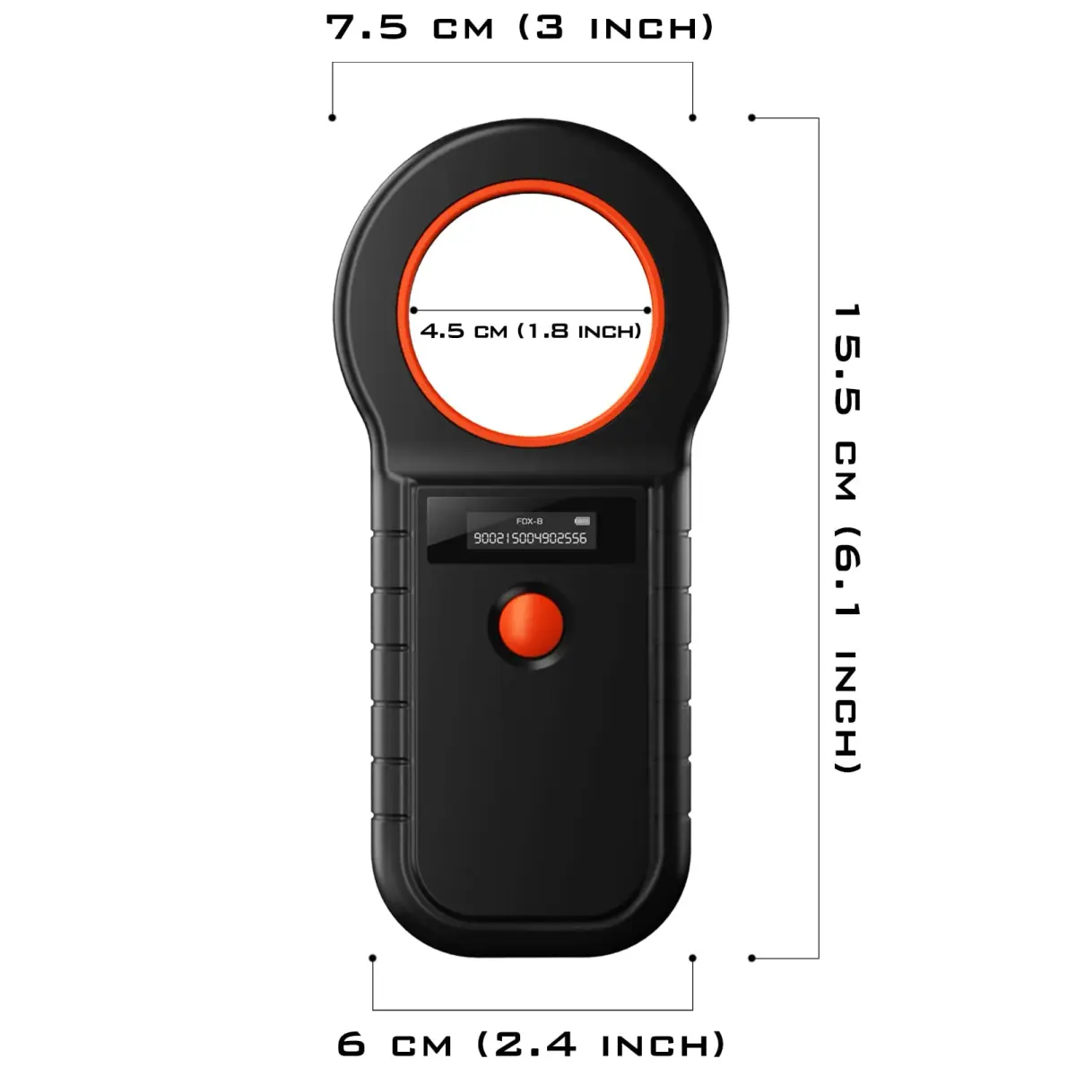 Smoostart Microchip Scanner ISO11784/85/FDX-B/EMID 128 Data Upload to PC | Faster Recognition, 128 Data Storage - view 6