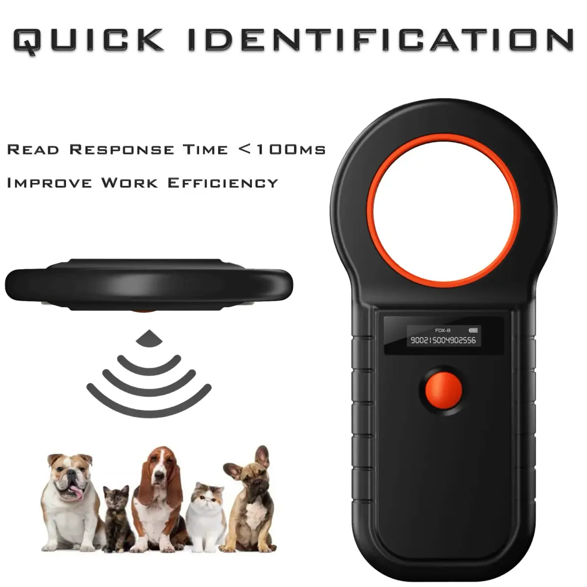 Smoostart Microchip Scanner ISO11784/85/FDX-B/EMID 128 Data Upload to PC | Faster Recognition, 128 Data Storage - view 4