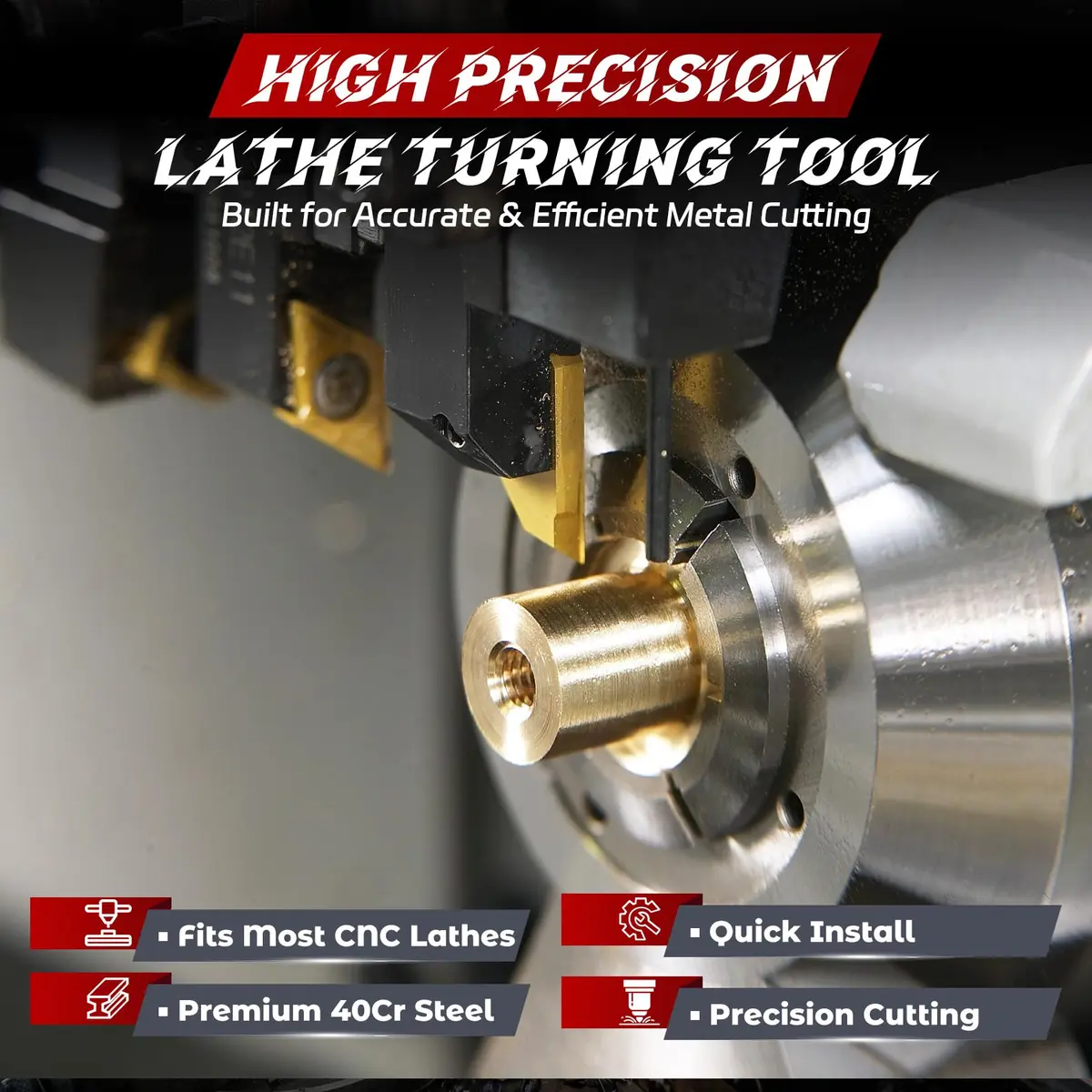 Joogto Indexable Lathe Turning Tool Kit 21Pcs | Precision Machining Set for Professionals & DIY - view 6