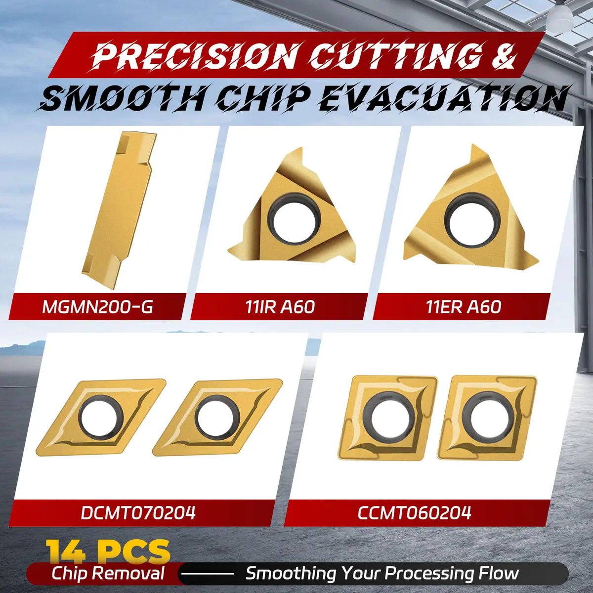 Joogto Indexable Lathe Turning Tool Kit 21Pcs | Precision Machining Set for Professionals & DIY - view 2