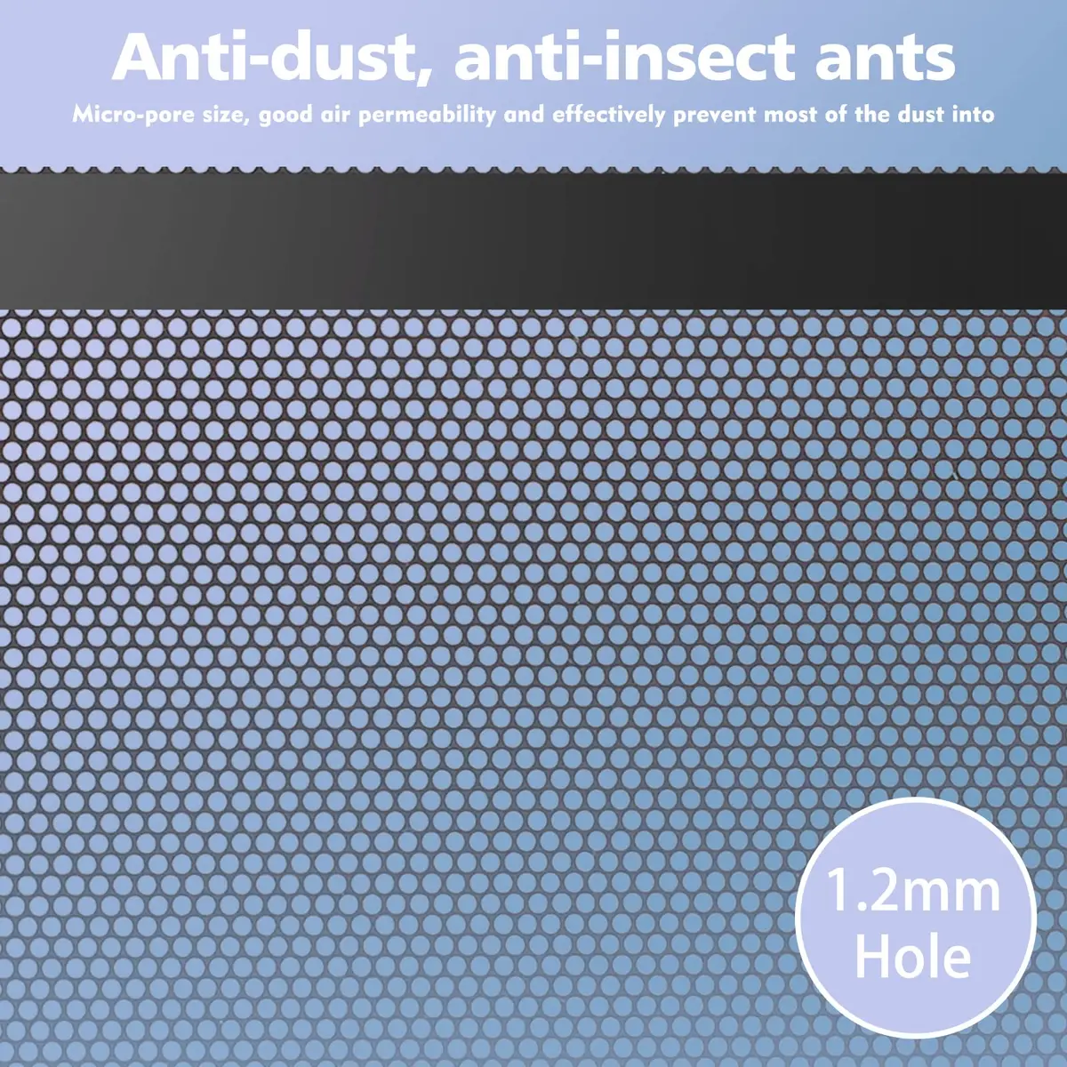 YSSHUI Magnetic PC Dust Filter Mesh 400x300mm | DIY, Reusable, Pet Hair Block - view 3