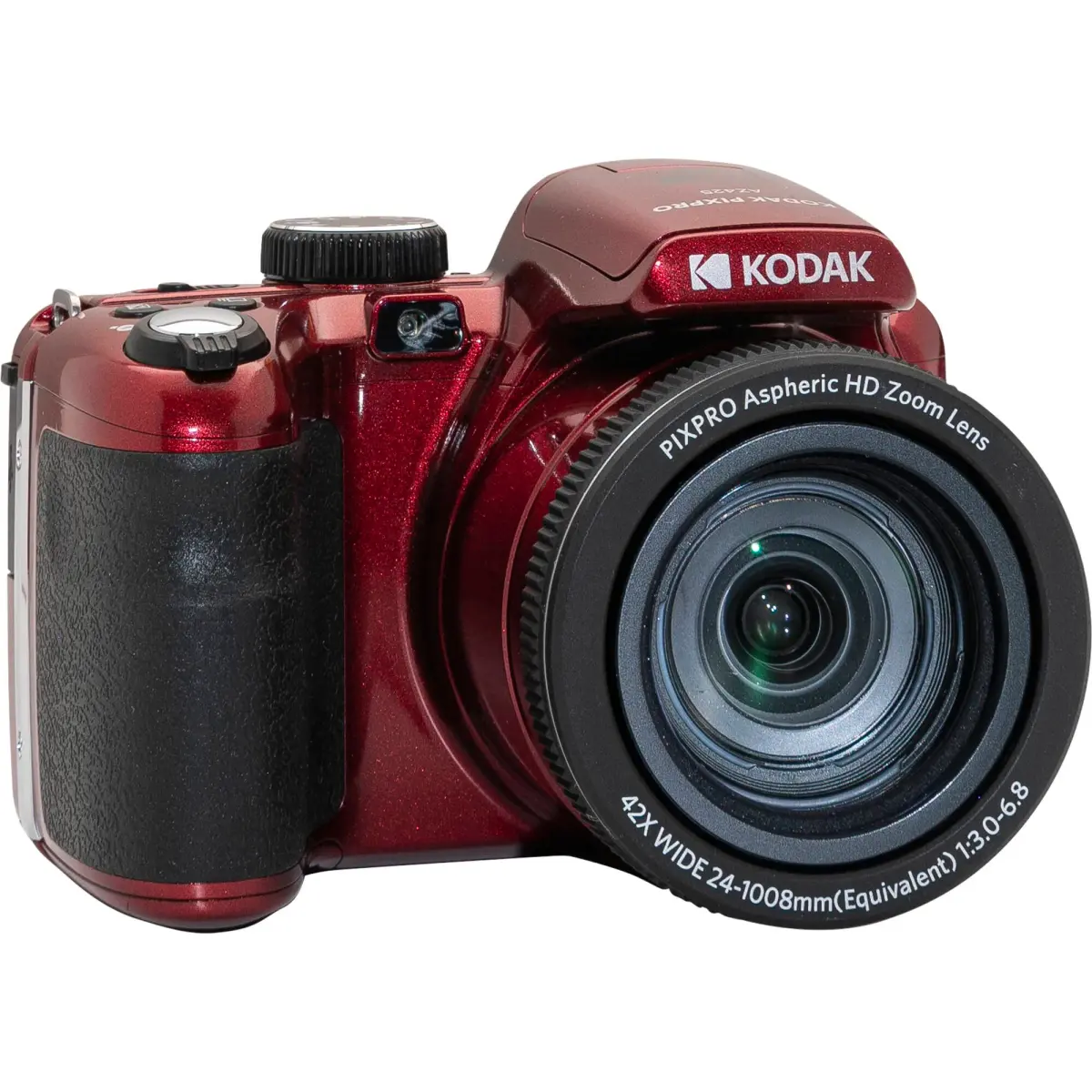 Kodak PIXPRO AZ425 Digital Camera with 42x Optical Zoom, 20MP CCD Sensor, 64GB Card & Accessories (Red) - view 3