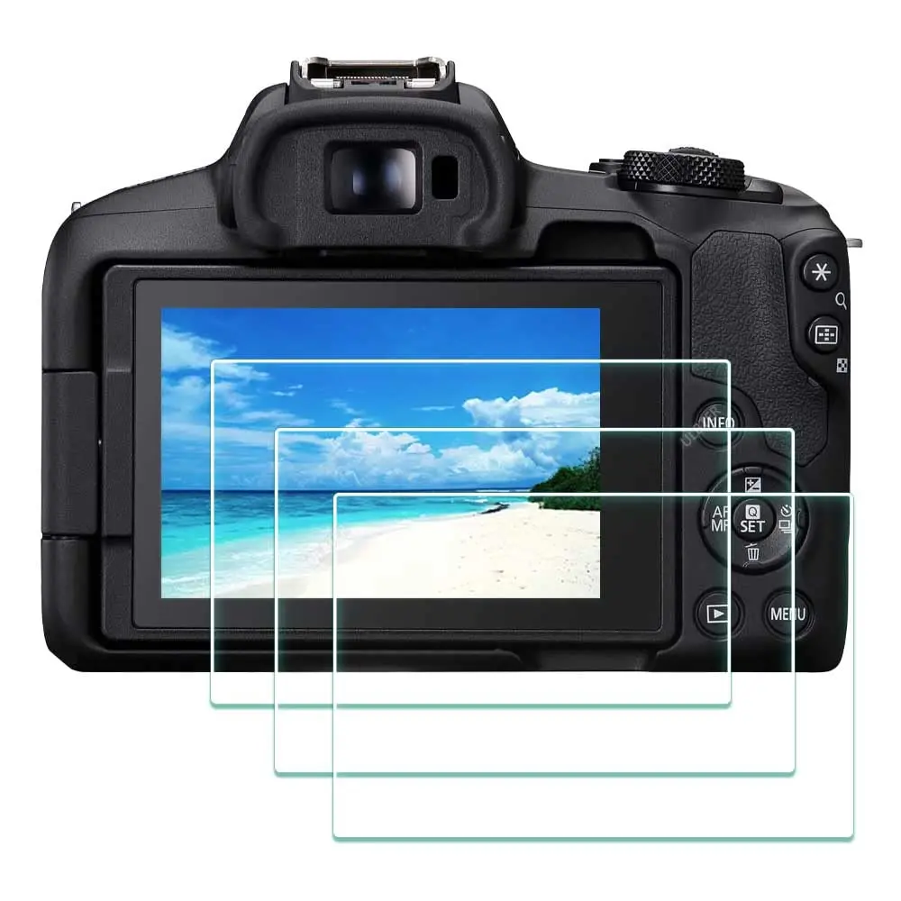 ULBTER Screen Protector for Canon EOS R50 EOS R8 Camera | 3 Pack Ultra-Clear 9H Tempered Glass - main product image