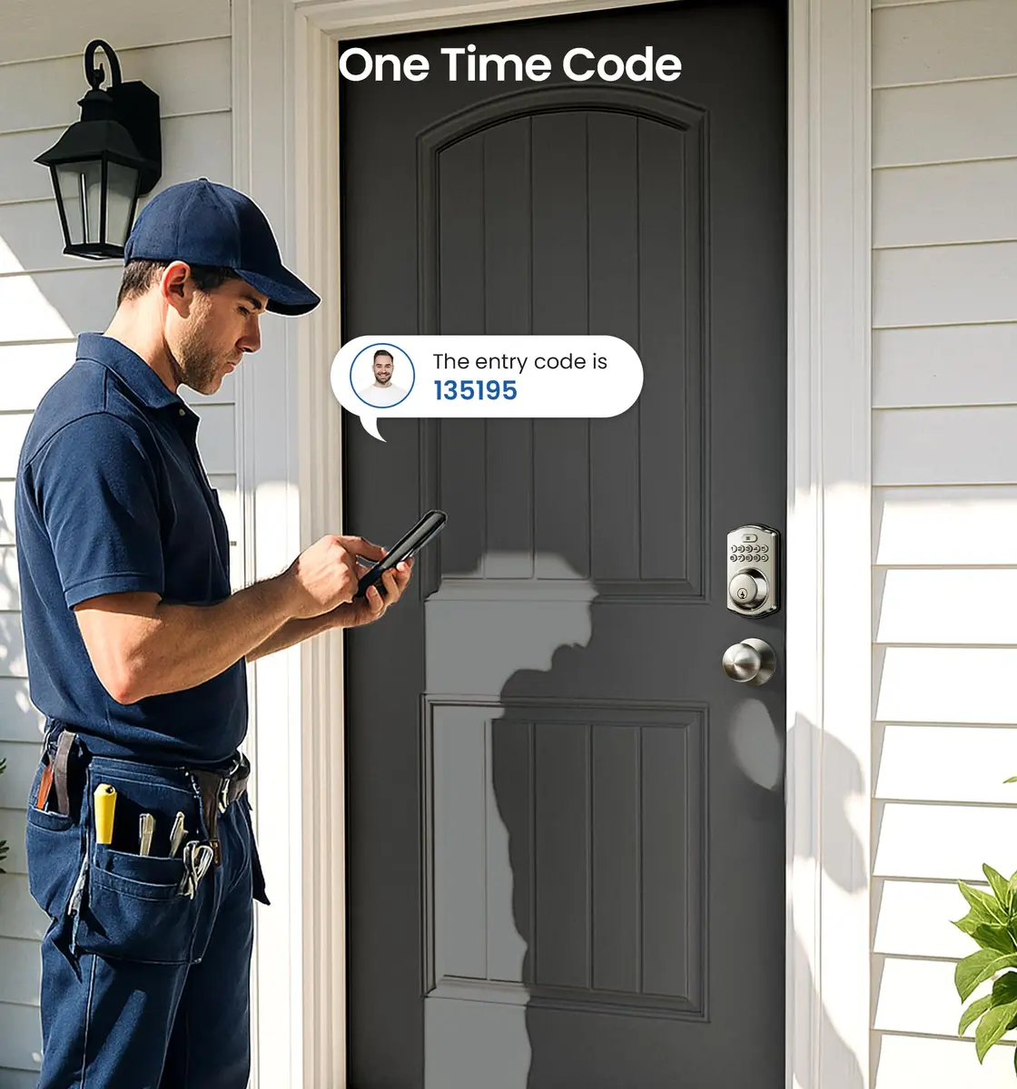 Veise KS01C Keyless Entry Deadbolt Door Lock with Knobs, Satin Nickel | ANSI/BHMA Grade 3 Certified, 20 User Codes + Keys - view 7