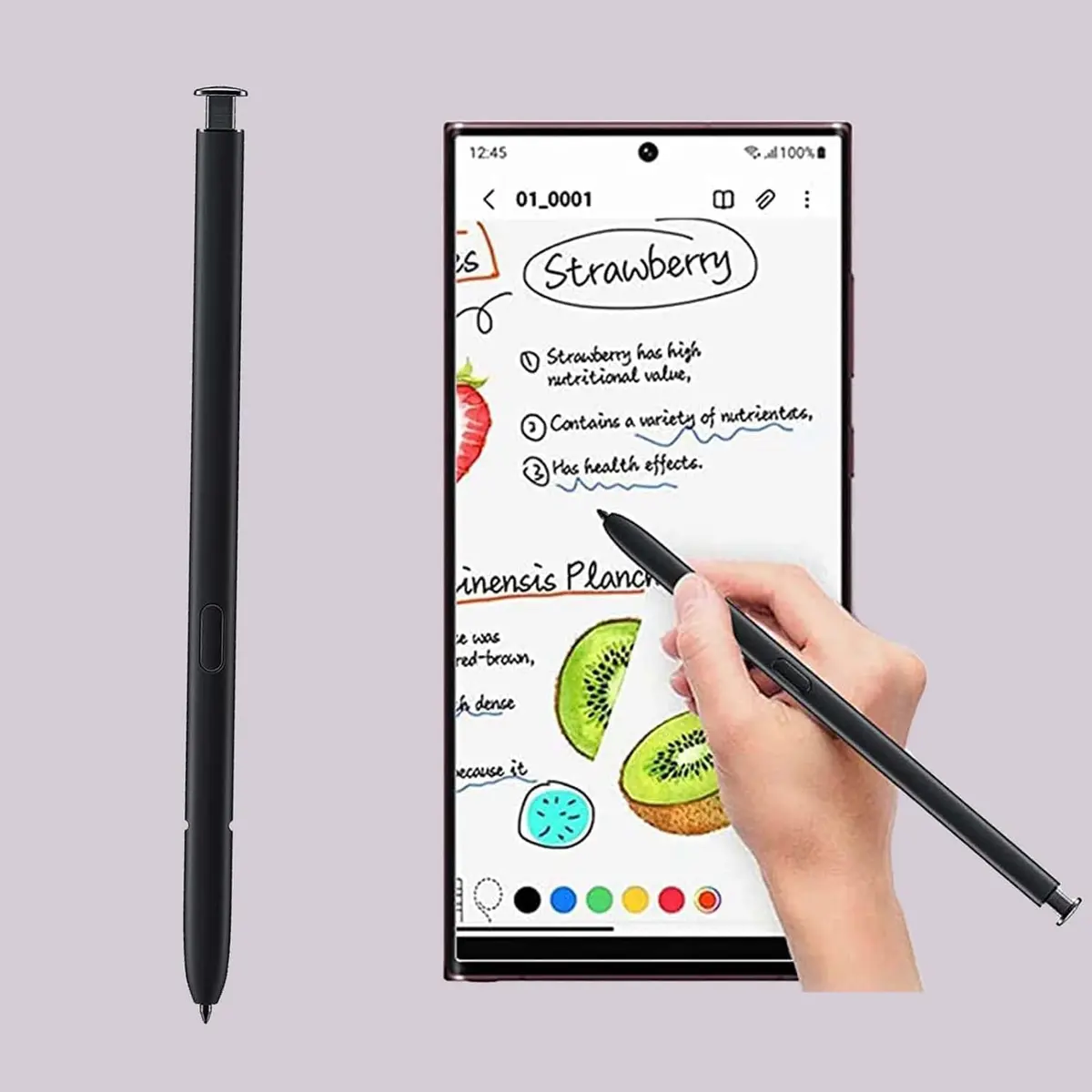 LiXiongBao Galaxy S23 Ultra S Pen Replacement | No Bluetooth, Phantom Black (1 Count, Compatible with Samsung Galaxy S23 Ultra 5G) - view 5