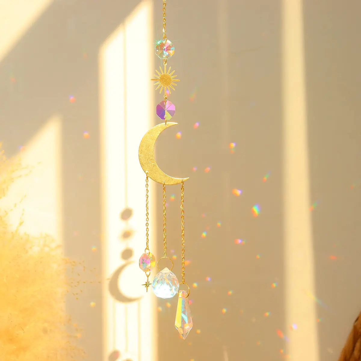 ilclviz Suncatcher Crystal Hanging Sun Catcher | Colorful Rainbows & Elegant Decor (70-120 chars) - view 6