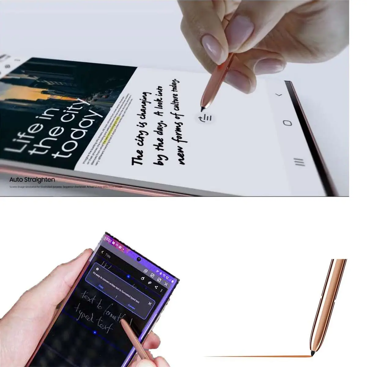 Alovexiong Galaxy Note 20 Stylus Pen with Bluetooth | Pressure Sensitive, Gold - view 4