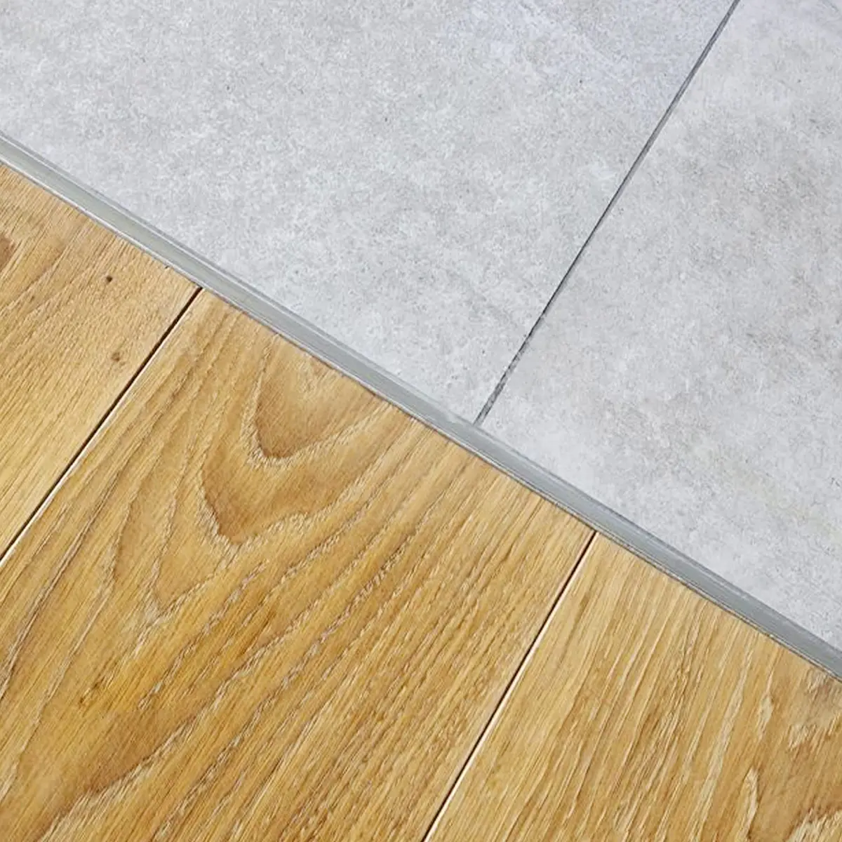 Trimold Aluminum T Molding Floor Transition Strip 2.9Ft Matte Silver | Seamless Floor Gap Bridging - view 6