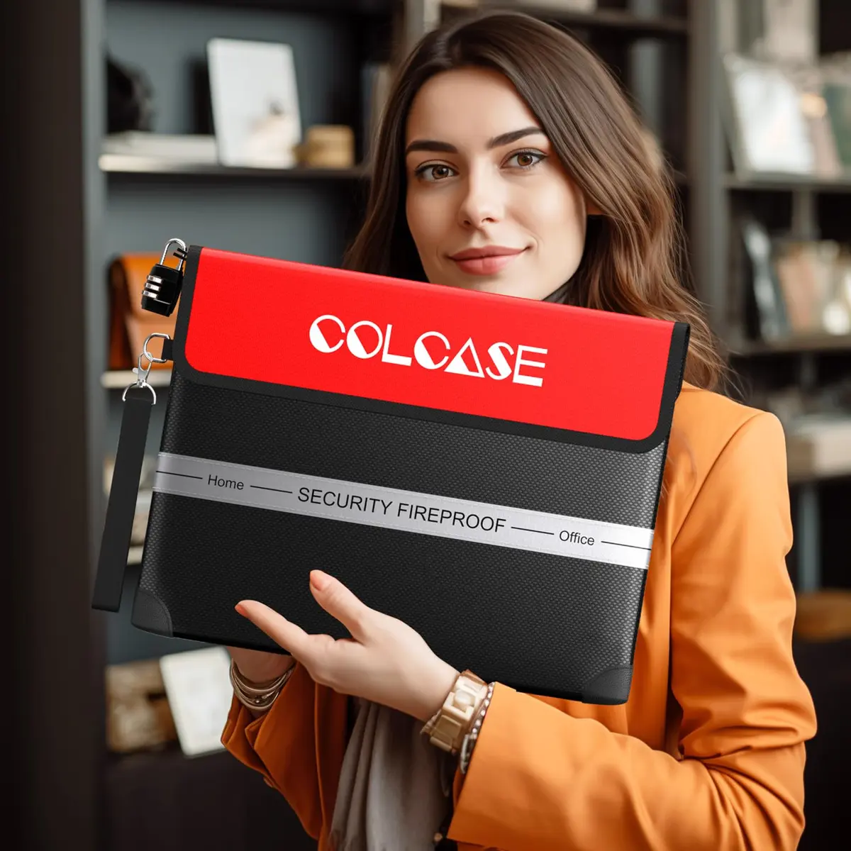 COLCASE Fireproof Document Bag with Lock 15 x 11 inches | 5200℉ Heat Insulated Waterproof - view 4