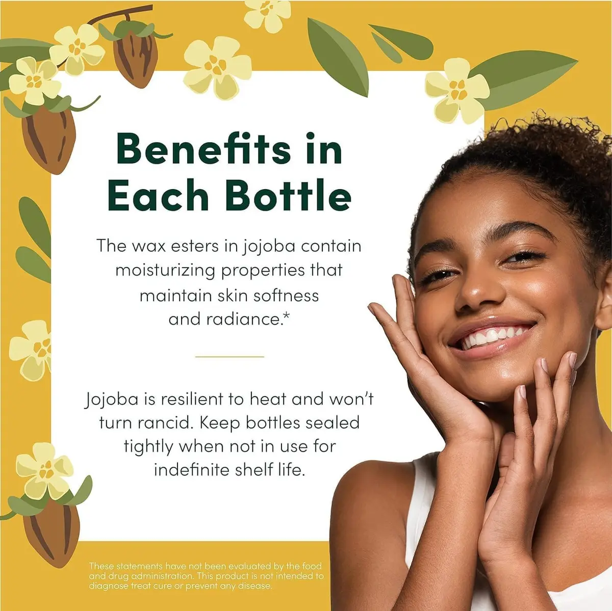 HobaCare Organic Jojoba Oil 16 oz | Moisturizing & Hair Care for All Skin Types - view 4