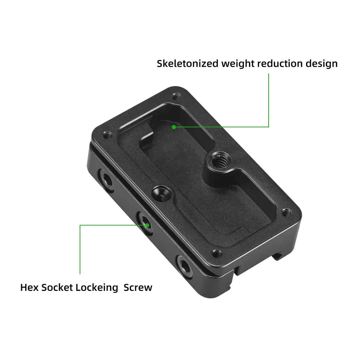 FANAUE FGP-65 Picatinny Arca-Swiss Compatible Rail Plate 6061 Aluminum | Anti-Slip Mount for Tripods (70-120 chars) - view 3