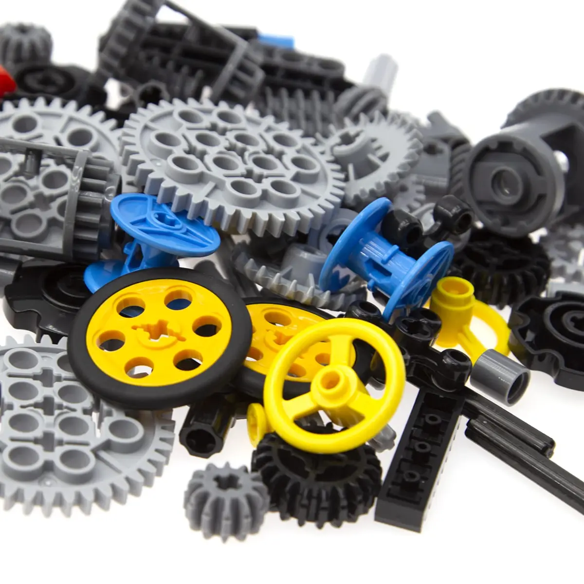 Habow 116pcs Technic Parts - Gears, Axle, Pin, Connector, Wheels | Building Blocks for Kids - view 5