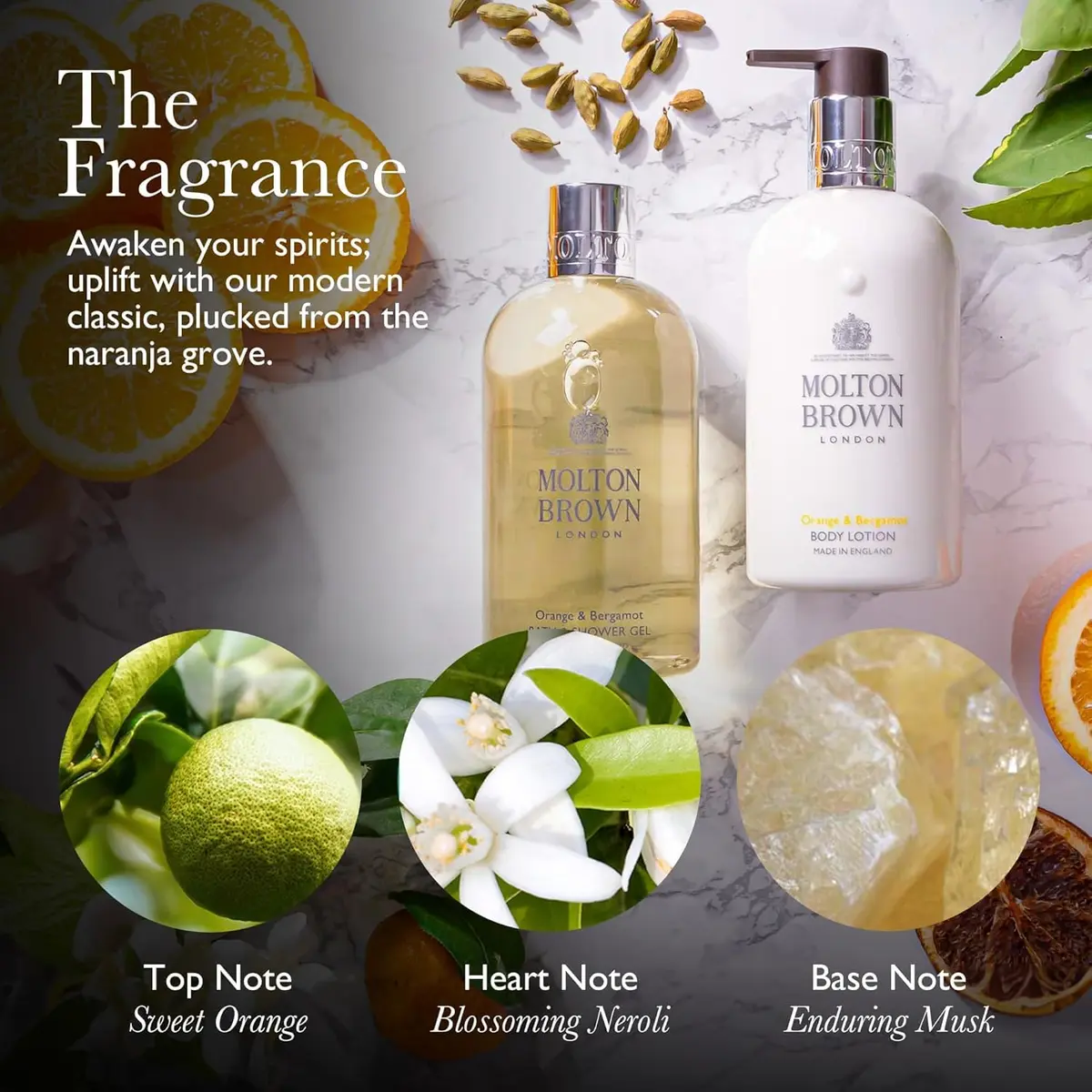 Molton Brown Orange & Bergamot Liquid Hand Wash Refill 13.5 fl. oz. | Citrus & Musk Scent, Vegan & Cruelty-Free - view 3