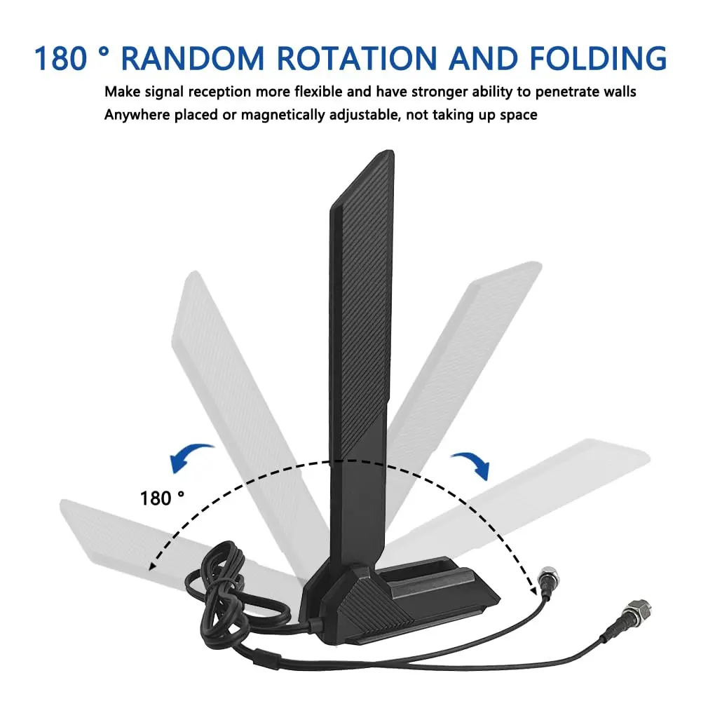 Zahara WiFi 6E Tri-Band Antenna for ASUS & Motherboards | 360° Omni-Directional Coverage (70-120 chars) - view 4