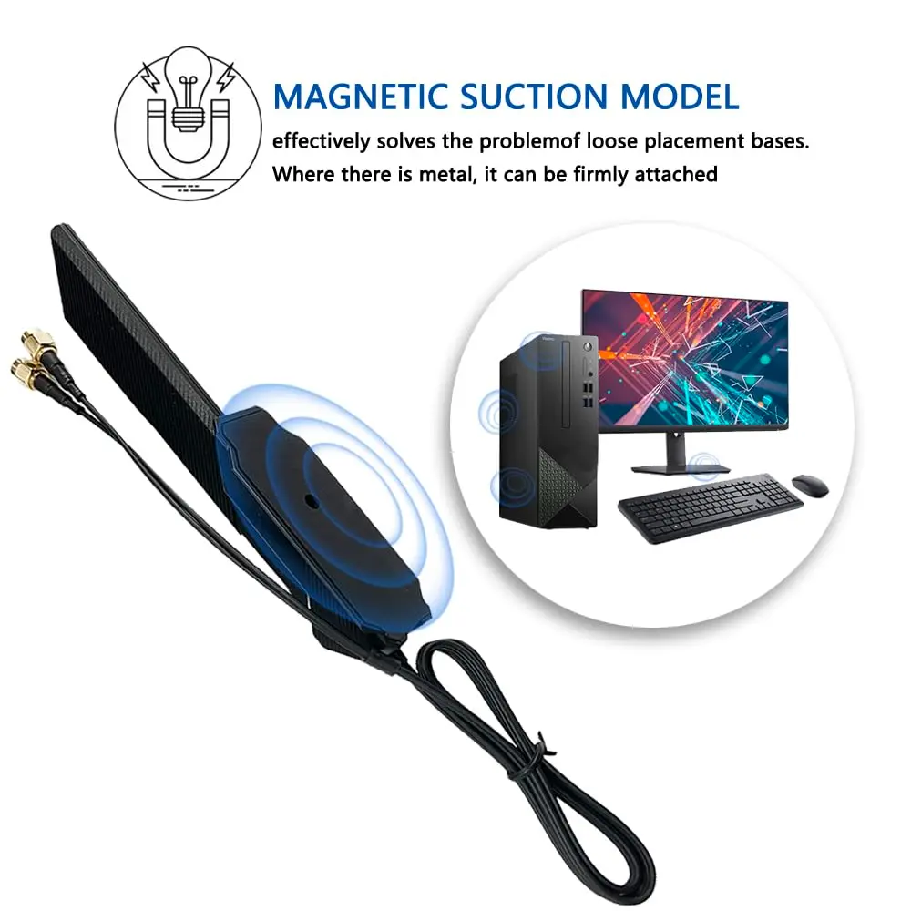 Zahara WiFi 6E Tri-Band Antenna for ASUS & Motherboards | 360° Omni-Directional Coverage (70-120 chars) - view 5