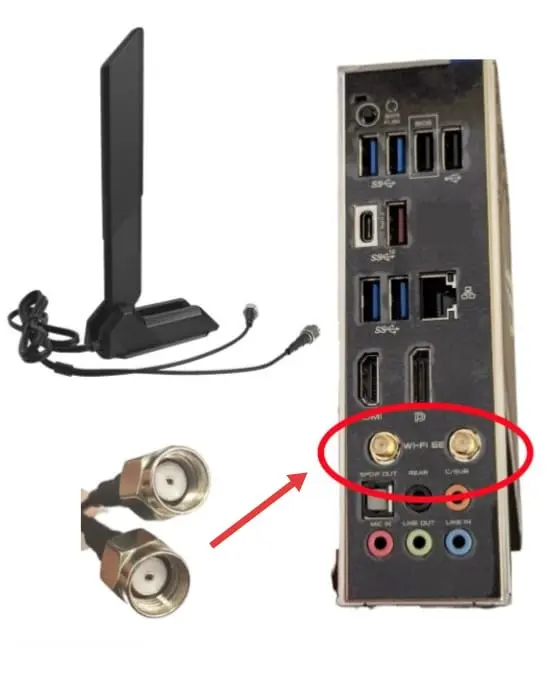 Zahara WiFi 6E Tri-Band Antenna for ASUS & Motherboards | 360° Omni-Directional Coverage (70-120 chars) - view 7