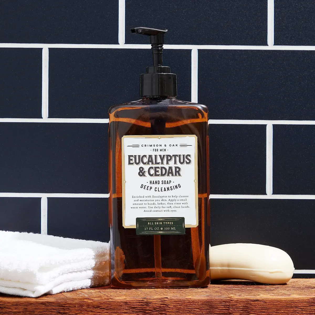 Body Prescriptions Crimson & Oak Deep Cleansing Hand Soap 17 Fl Oz | Eucalyptus & Cedar - view 5