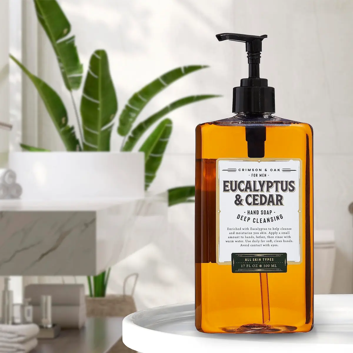 Body Prescriptions Crimson & Oak Deep Cleansing Hand Soap 17 Fl Oz | Eucalyptus & Cedar - view 2