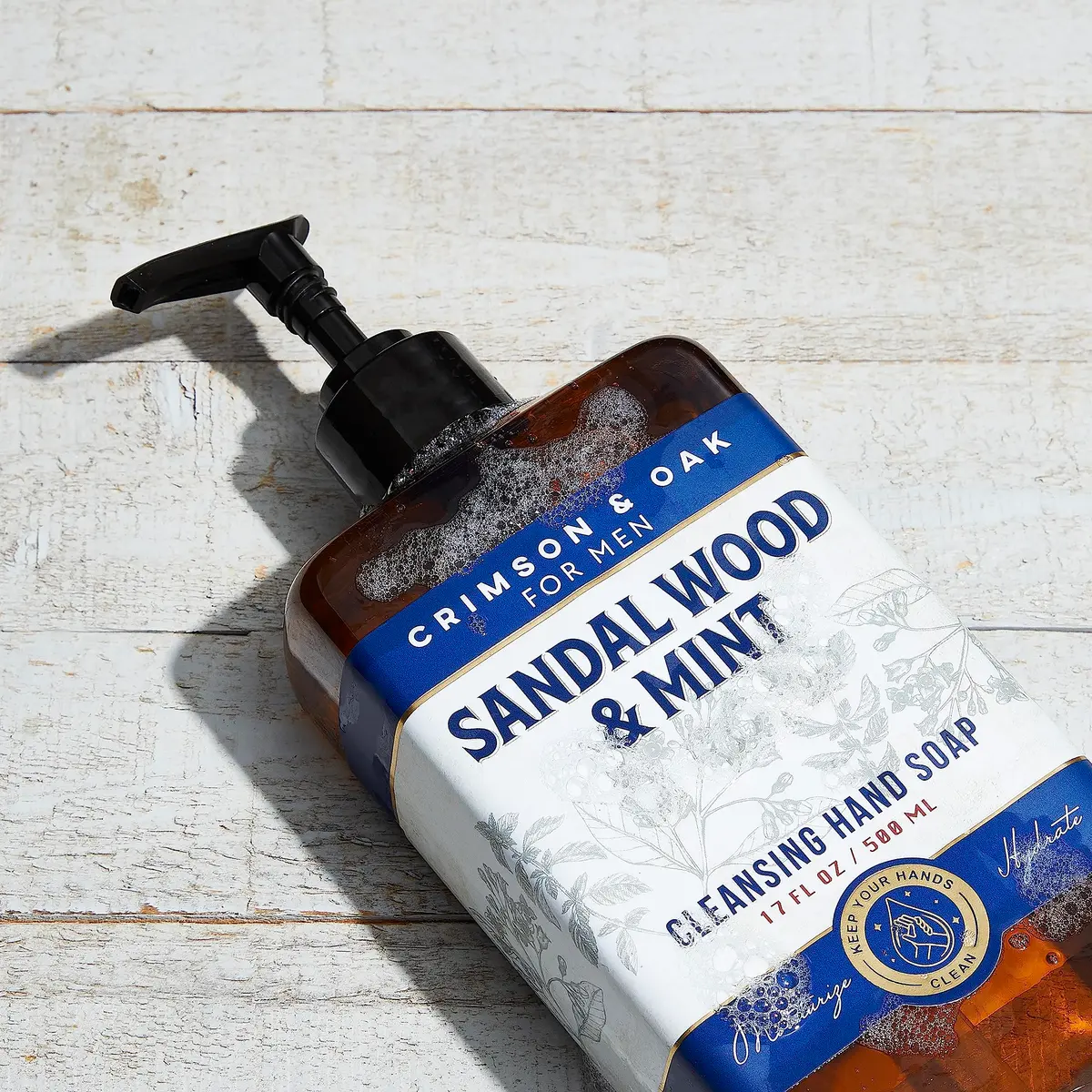 Body Prescriptions Crimson & Oak Deep Cleansing Hand Soap with Pump Dispenser 17 Fl Oz Pack of 2 | Sandalwood & Mint - view 4