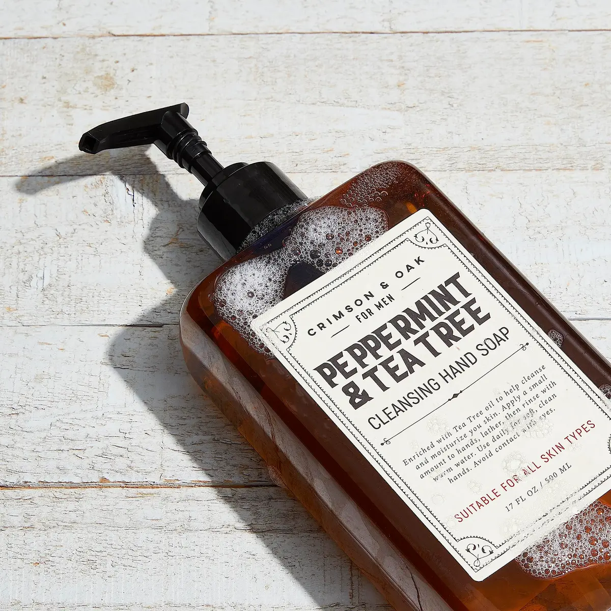 Body Prescriptions Crimson & Oak Deep Cleansing Hand Soap 17 Fl Oz | Peppermint & Tea Tree Moisturizing - view 5