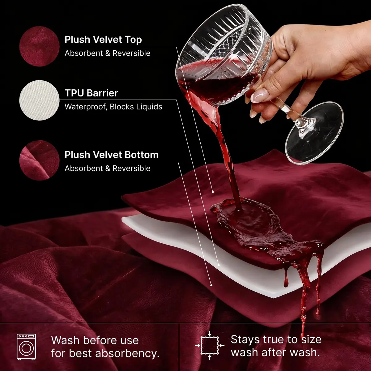 Liberator Fascinator Throw Mini Size 91.44cm x 66.04cm | Moisture-Proof Sensual Blanket - view 6
