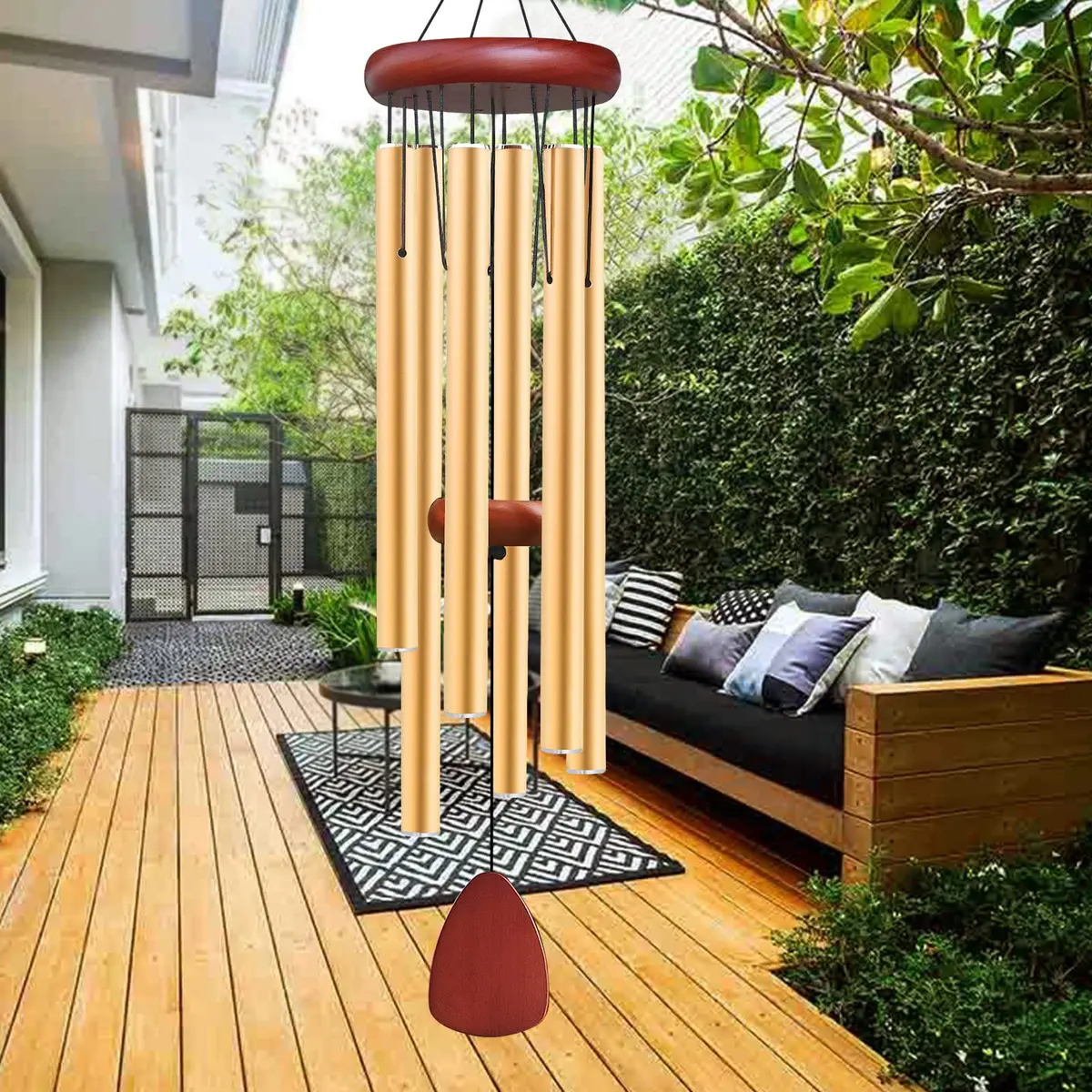WENANA Aluminium Wind Chimes 91.44cm (36") | Melodic Outdoor Decor Gift - view 7