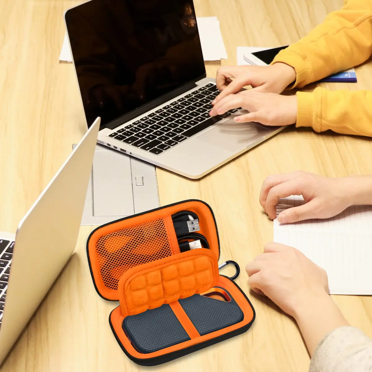 Lacdo Hard Carrying Case for SanDisk Portable SSD 500GB 1TB 2TB 4TB 8TB | Shockproof EVA Storage Bag - view 6