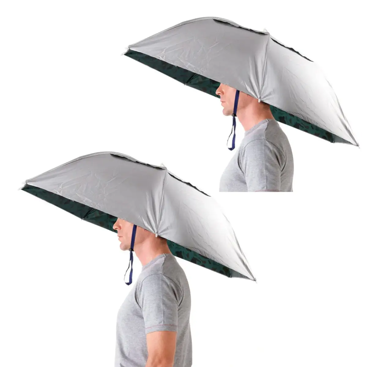 Luwint 36 Inch Umbrella Hat (2-Pack) | Hands-Free Sun & Rain Protection for Adults - main product image