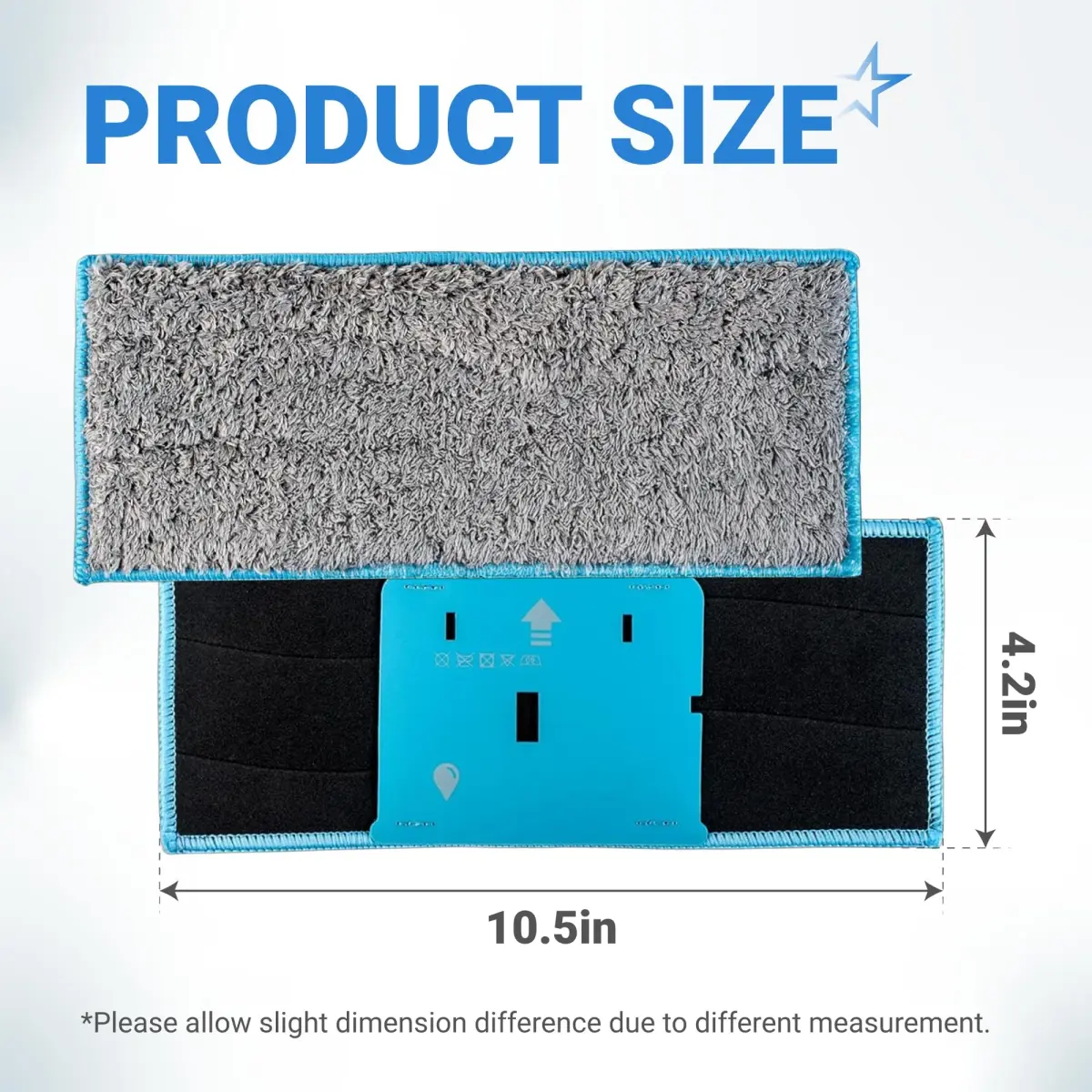 BlueStars 10 Packs m6 Washable Reusable Wet Mopping Pads Gray | Compatible with iRobot Braava Jet m6 Ultimate Robot Mop - view 2