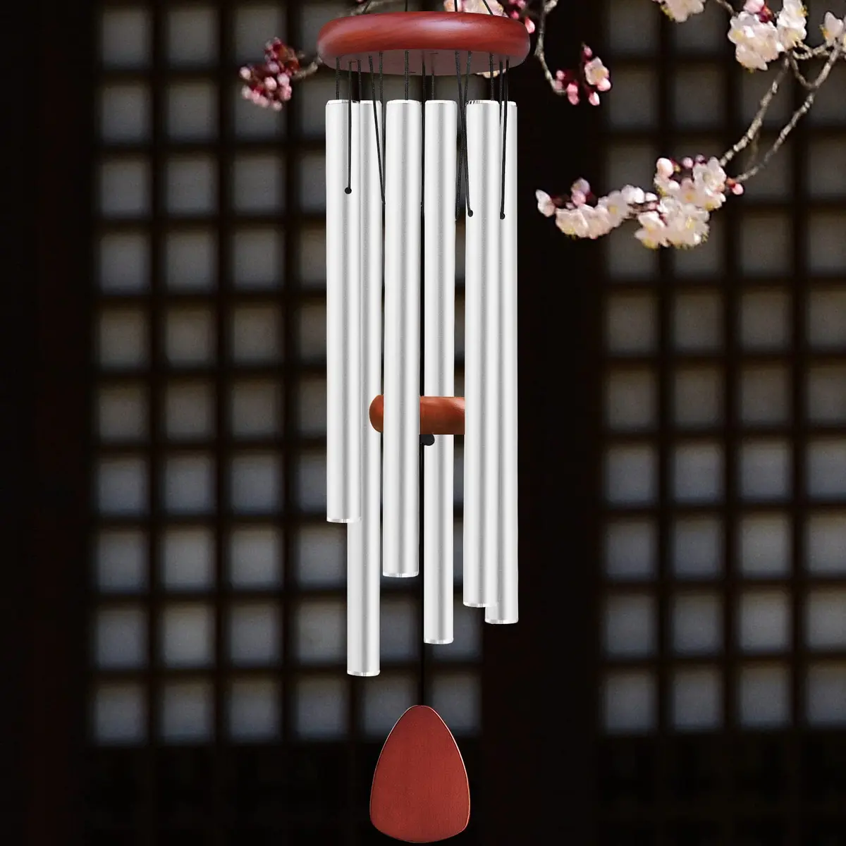 WENANA Large Aluminium Wind Chimes 91.44cm (36") | Soothing Melodic Outdoor Garden Decor - view 9