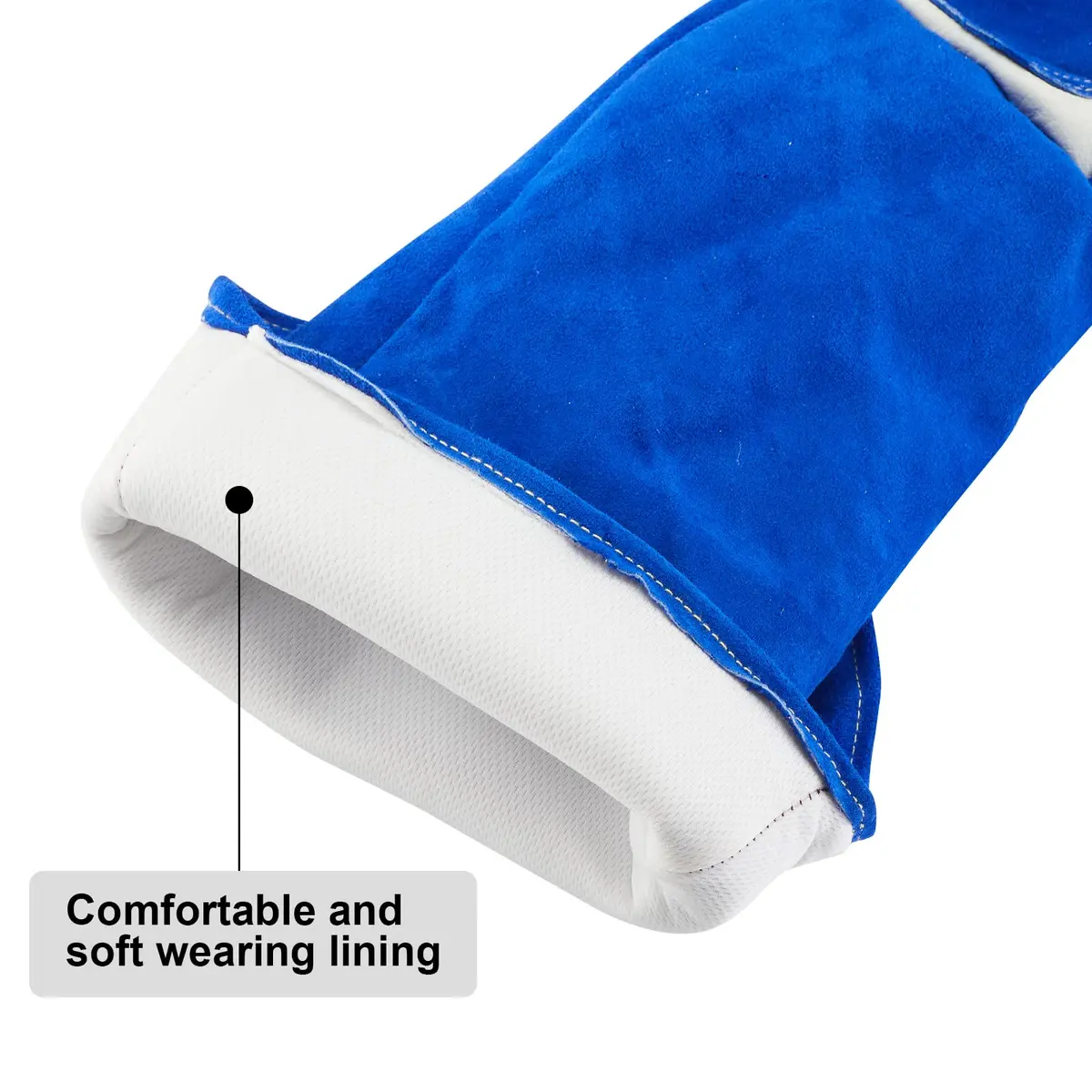 AOWPFVV Animal Handling Gloves Large 59.94 cm (23.6 in) | Bite Proof, Cut Resistant, Heat Resistant - view 5