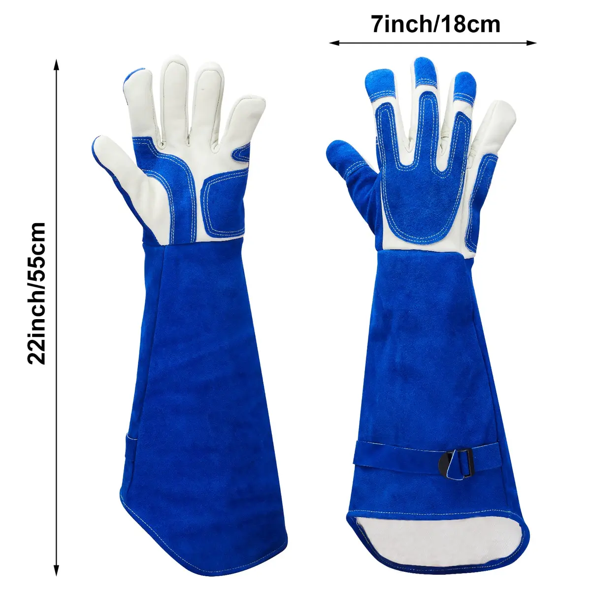 AOWPFVV Animal Handling Gloves Large 59.94 cm (23.6 in) | Bite Proof, Cut Resistant, Heat Resistant - view 2