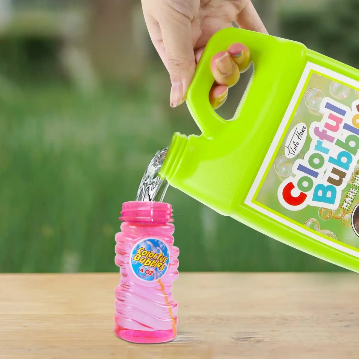 Lulu Home Concentrated Bubble Solution (1 L / 33.8 OZ) | Non-Toxic Bubble Refill for Machines & Wands - view 8