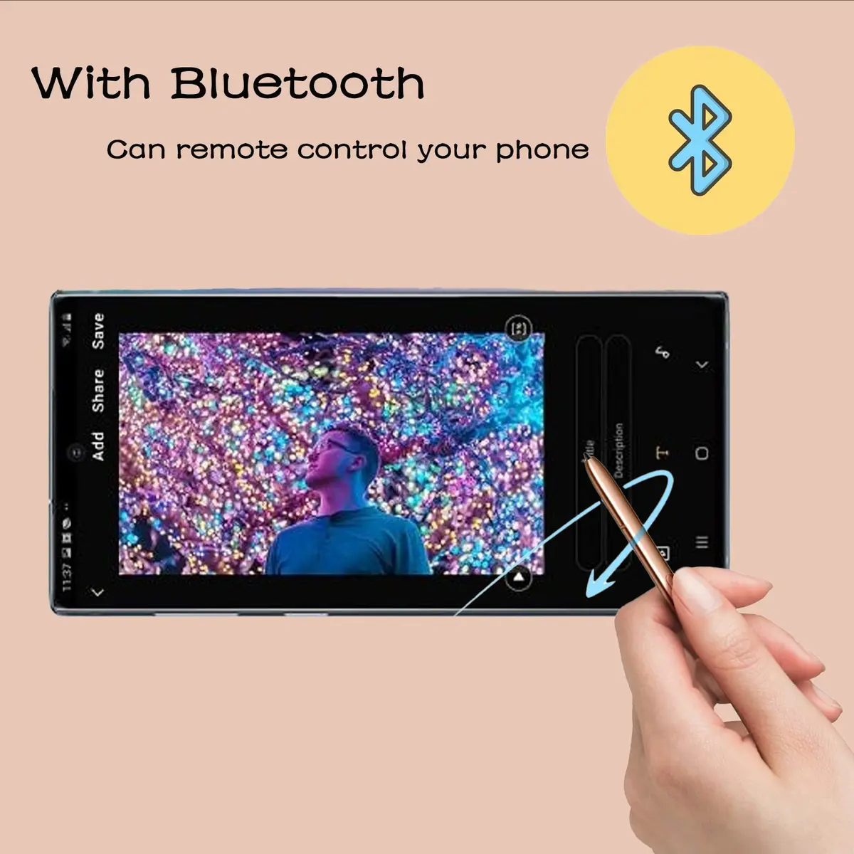 Dogxiong Replacement S Pen for Samsung Galaxy Note 20 Ultra 5G EJ-PN980BAEGUS with Bluetooth, Mystic Bronze (5g) - view 3