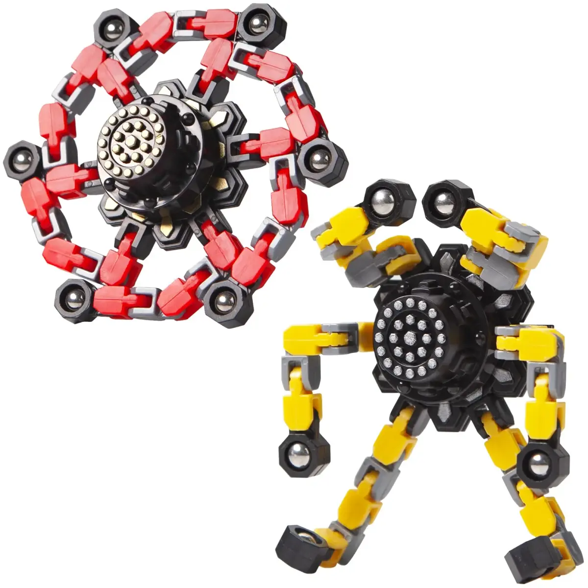 Gokeey Transformable Fidget Spinners 2 Pcs | ASTM-Tested Educational Toy - main product image