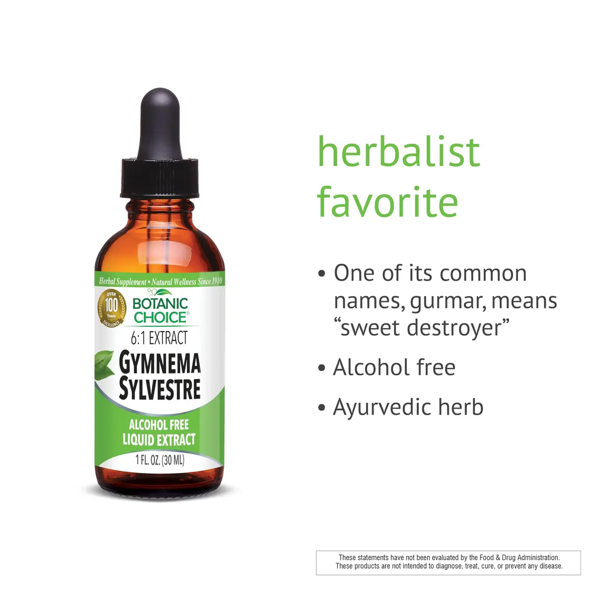 Botanic Choice Gymnema Sylvestre Liquid Extract 1oz | Alcohol & Gluten Free, Non-GMO, Support Holistic Wellness - view 3