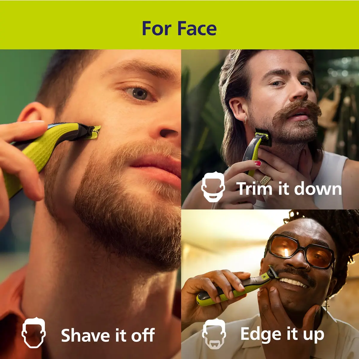 Philips Norelco OneBlade 360 Hybrid Face + Body Trimmer and Shaver | Trim, Edge & Shave Face & Body - view 2