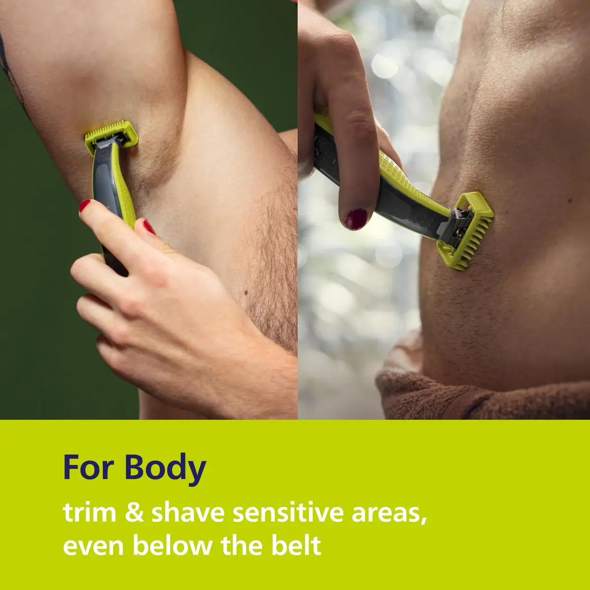 Philips Norelco OneBlade 360 Hybrid Face + Body Trimmer and Shaver | Trim, Edge & Shave Face & Body - view 3