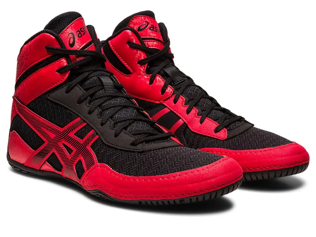 ASICS Men's MATCONTROL 3 Wrestling Shoes 10.5 US (28.5 cm) Black/Classic Red | Versatile Mat & Practice Performance - view 3