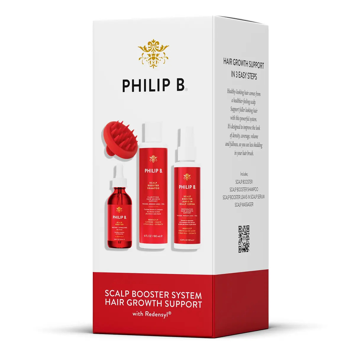 PHILIP B. Scalp Booster System | Pre-Wash, Shampoo & Leave-In Conditioner for All Hair Types - main product image