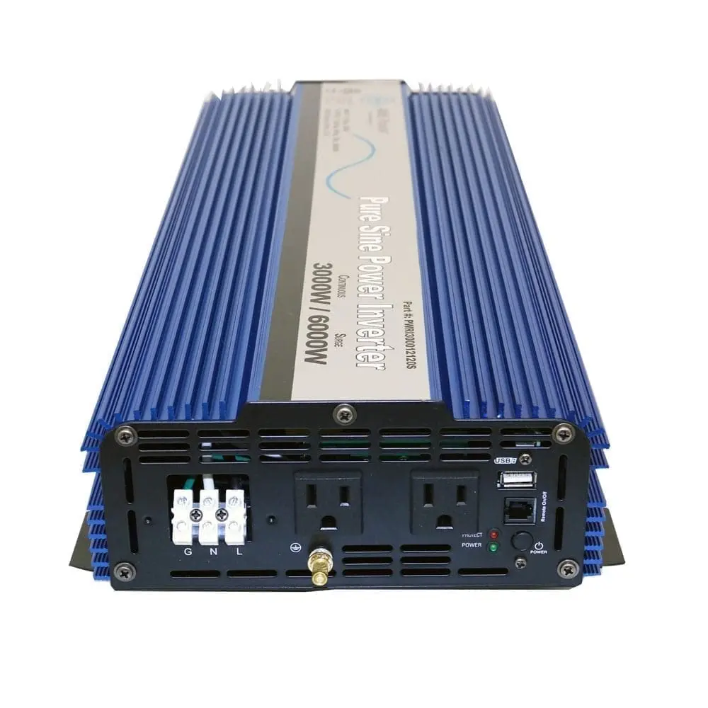AIMS Power 3000W 12V Pure Sine Inverter Kit with Remote | 6000W Surge, UL Listed, Compact & Lightweight - view 6