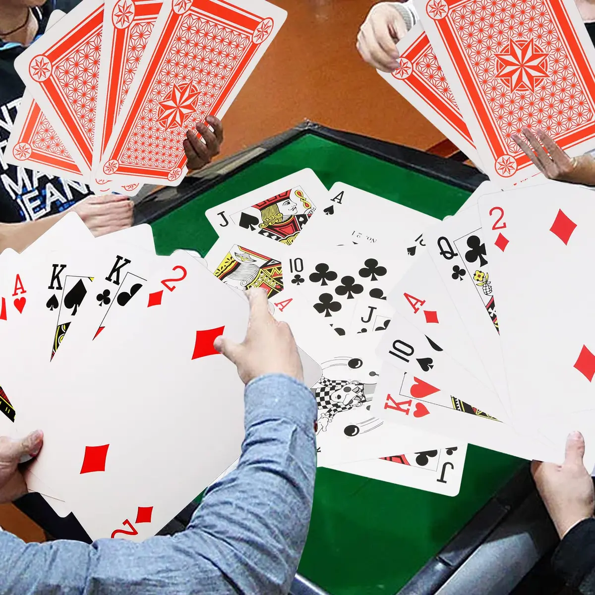 SeptCity Jumbo Playing Cards 9.5X6.7 Inches | Oversized Fun & Decoration (100 words) - view 4