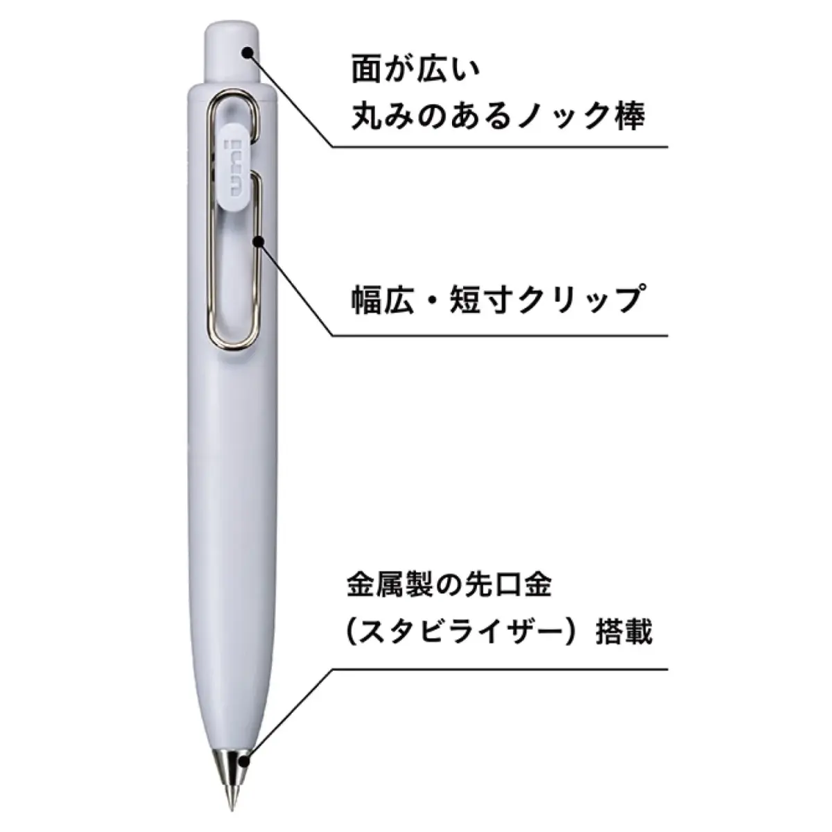 Mitsubishi Pencil Uni-Ball One P Gel Pen 0.5mm Grape | Smooth Writing, Pocket-Sized Design - view 4