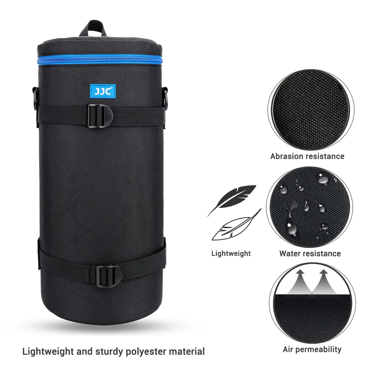 JJC Deluxe Lens Case Pouch Bag for Nikon Z 180-600mm Lens Below 5.5"x14.6" | Heavy-Duty Protection - view 2