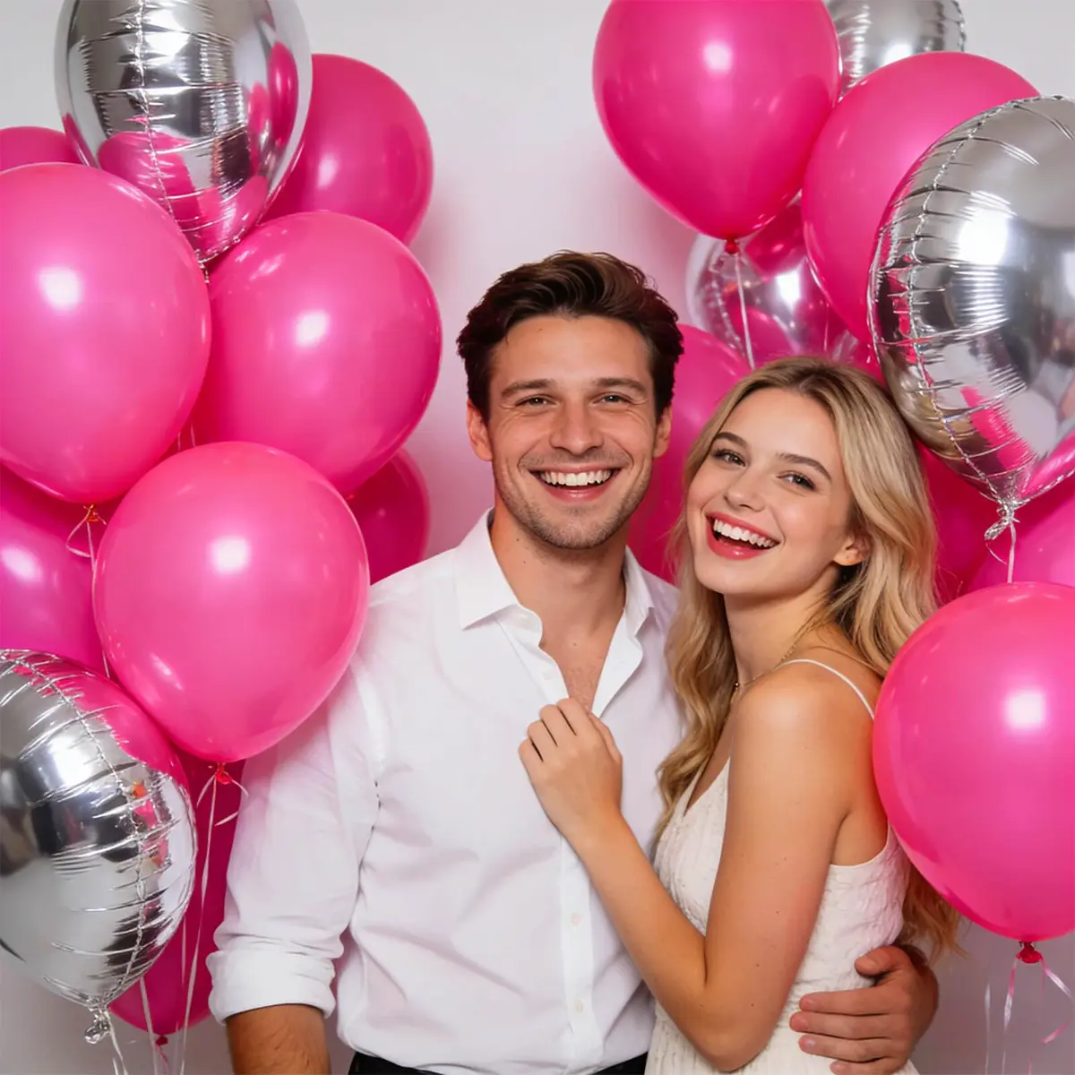 KUULBELA Hot Pink Latex Balloons 110pcs (12 inch) | Bright Party Decorations for Birthdays, Baby Showers, Weddings - view 4