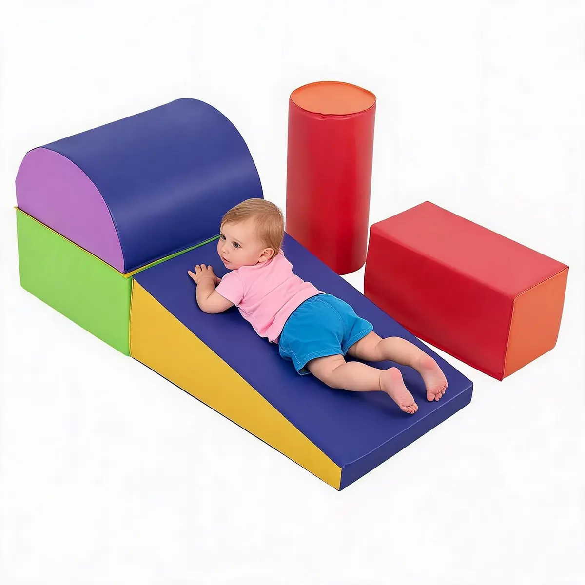 PayLessHere 5-Piece Climbing Toys for Toddlers 1-3 Years | Soft Foam Blocks for Active Play - main product image