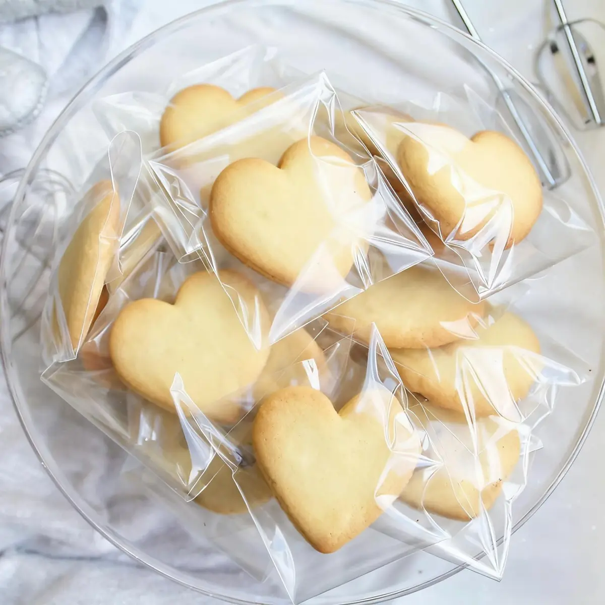 Morepack Clear Cellophane Treat Bags 4x4 Inches (200-Pack) | Professional Packaging for Cookies & Favors - view 7