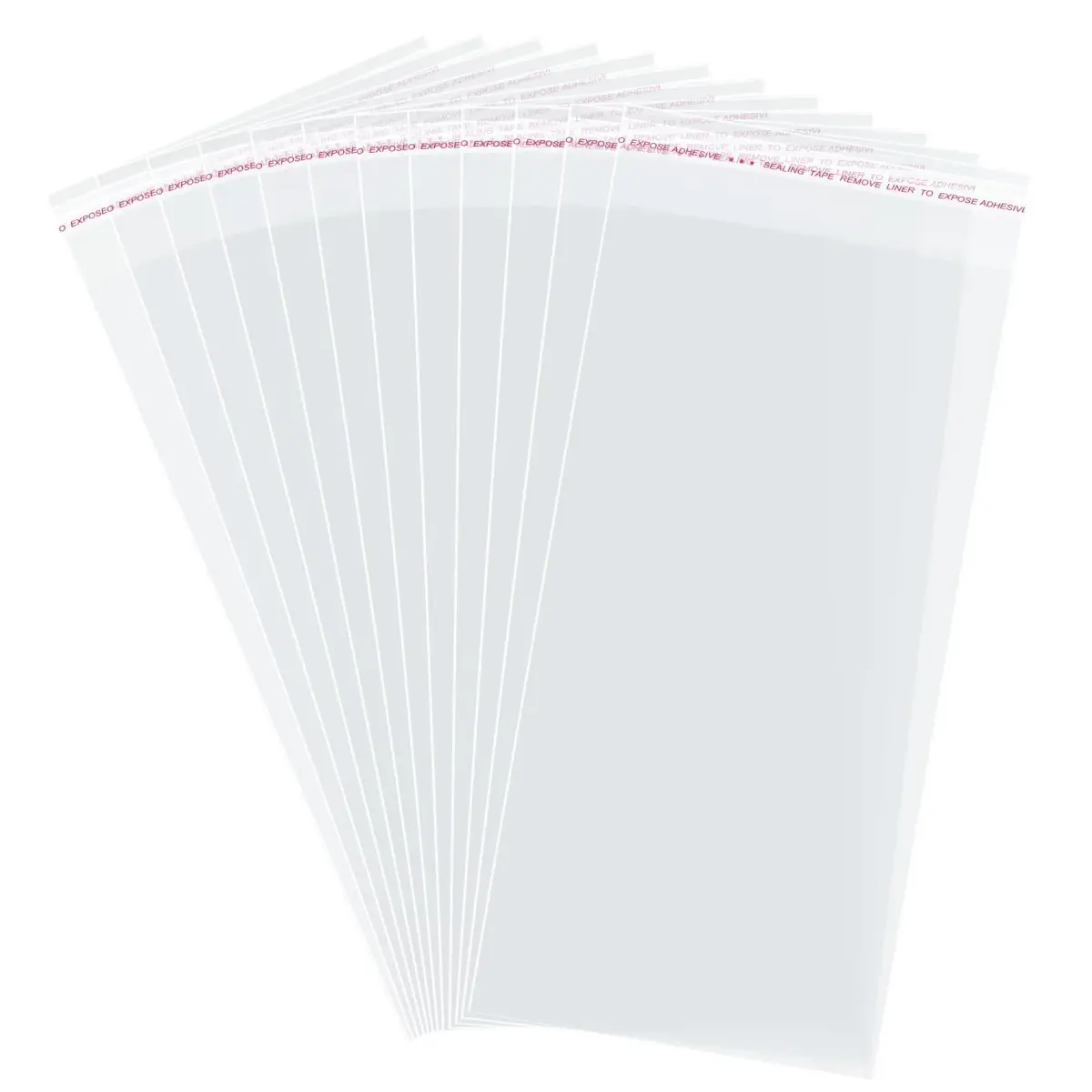 Morepack Clear Cellophane Treat Bags 5x10 Inches (200-Pack) | Professional Grade Packaging for Cookies and Favors - main product image